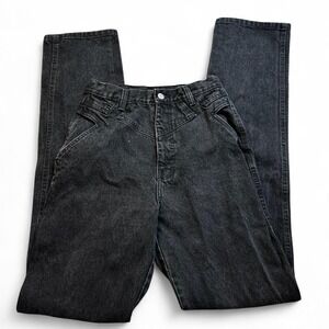 Vintage roper western cowgirl rodeo black denim jeans size 7/8